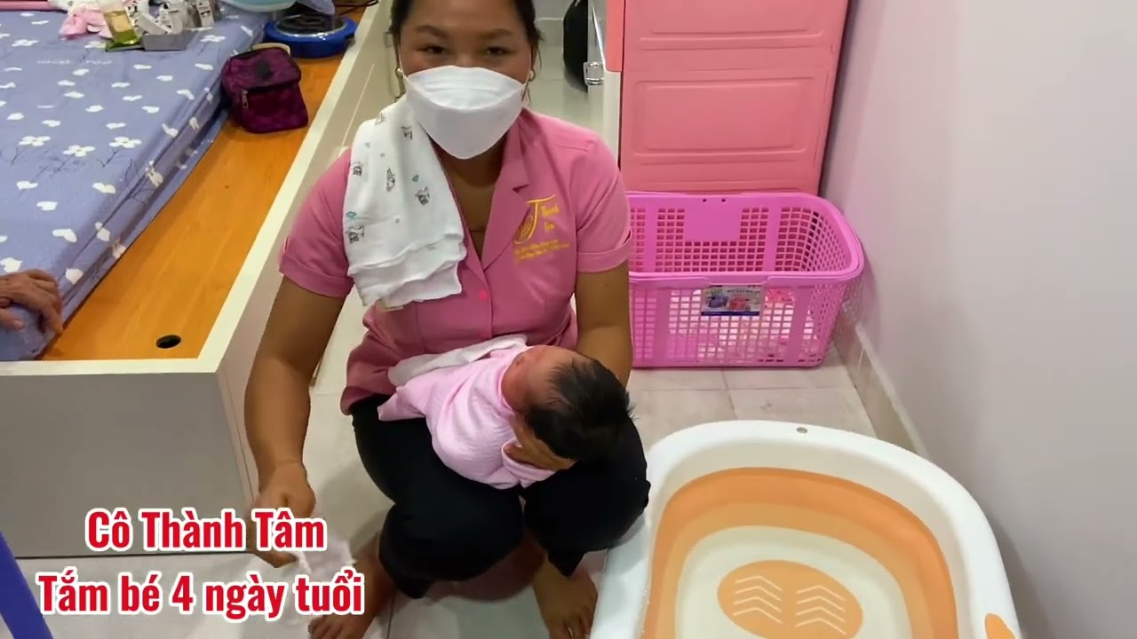 Cách tắm bé sơ sinh #cachtambesosinh #cachtamtre #cachchamsocbe #thanhtam