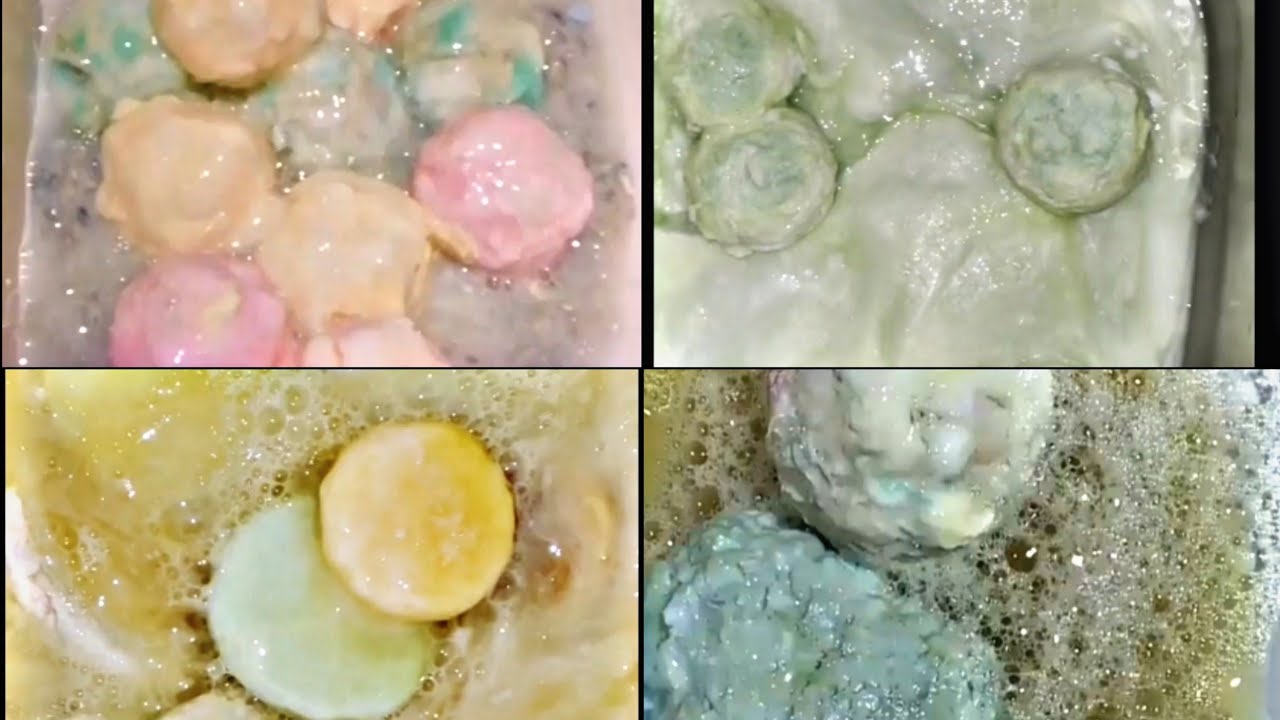 Recycled soaked soaps / asmr vedio