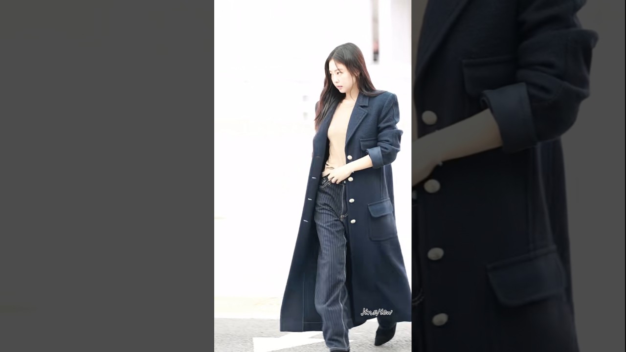 Jennie at Incheon airport today, departure to Paris for Fashion Week