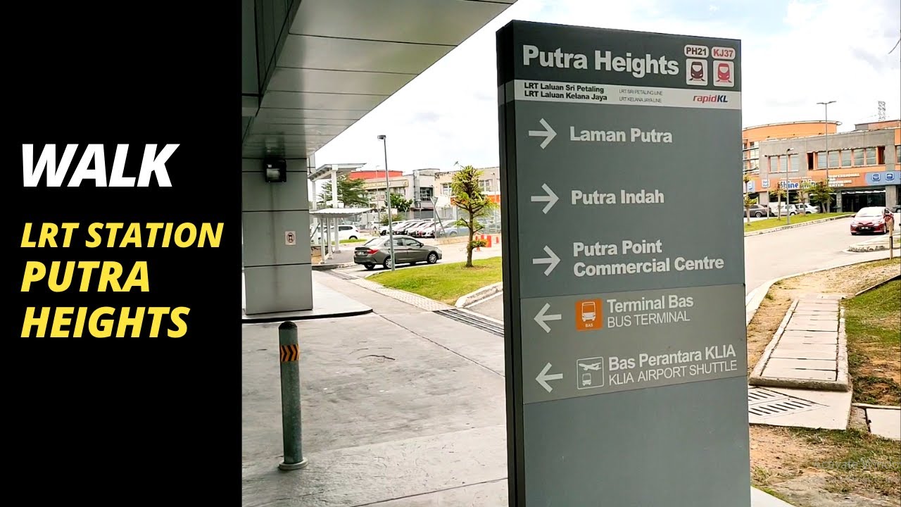 KL Train Real Capture Terminal Putra Heights | 4K Full Video Window View | Street Walk Malaysia