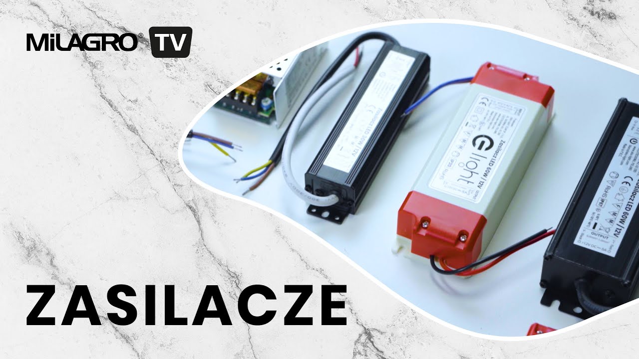 MiLAGRO TV - Jak podłączyć taśmę LED do zasilacza?