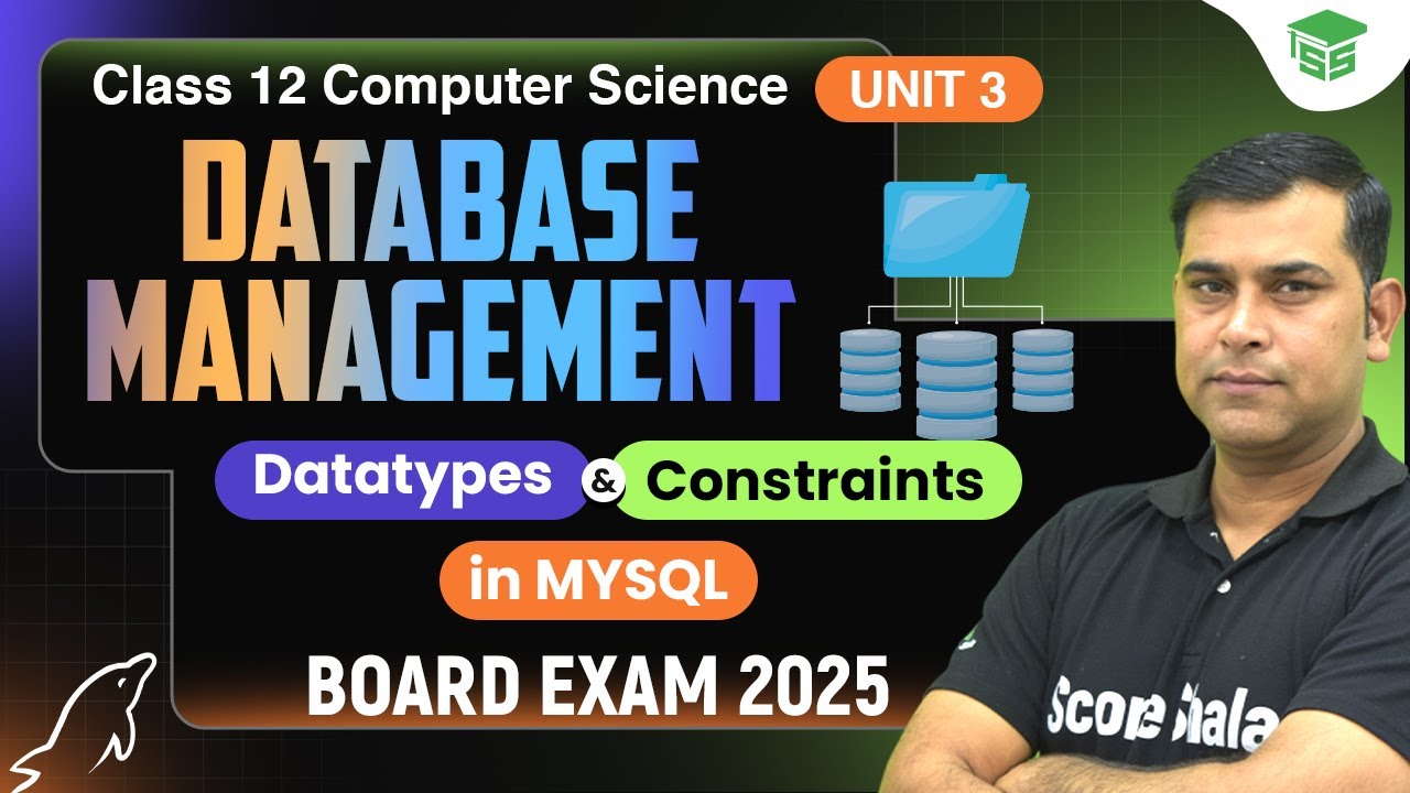 Datatypes and Constraints in Mysql - Database management | Class 12 Computer Science