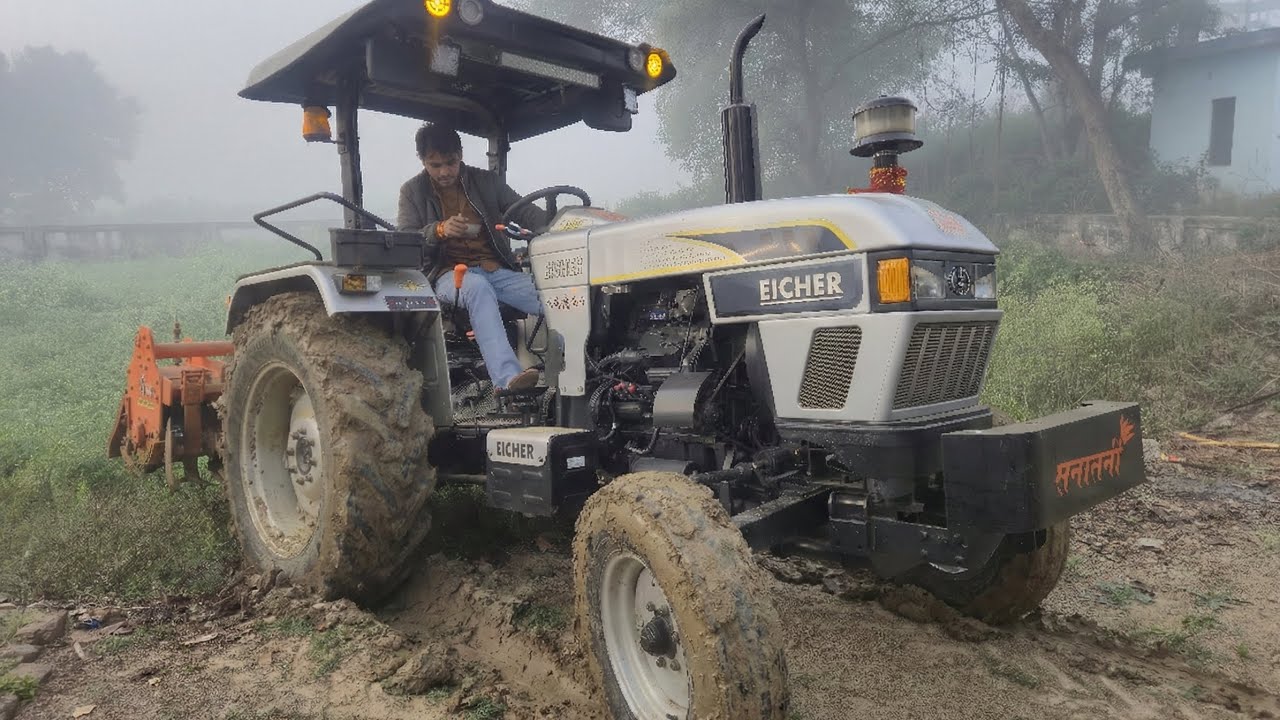 Real Life Farm Discussion in Cold Air | Rotavator POV