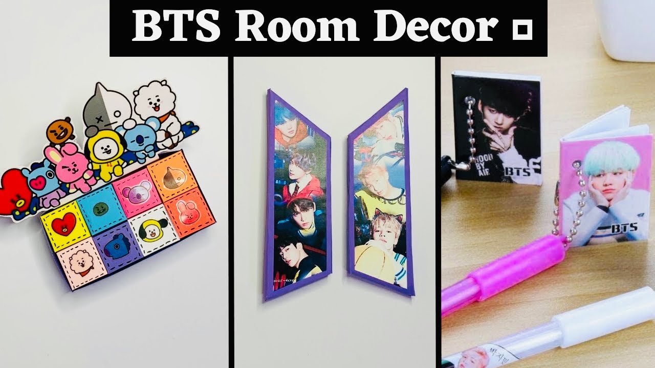 BTS Room decor 💜🫶 / BTS crafts / BTS wall decor / BTS army / bts logo