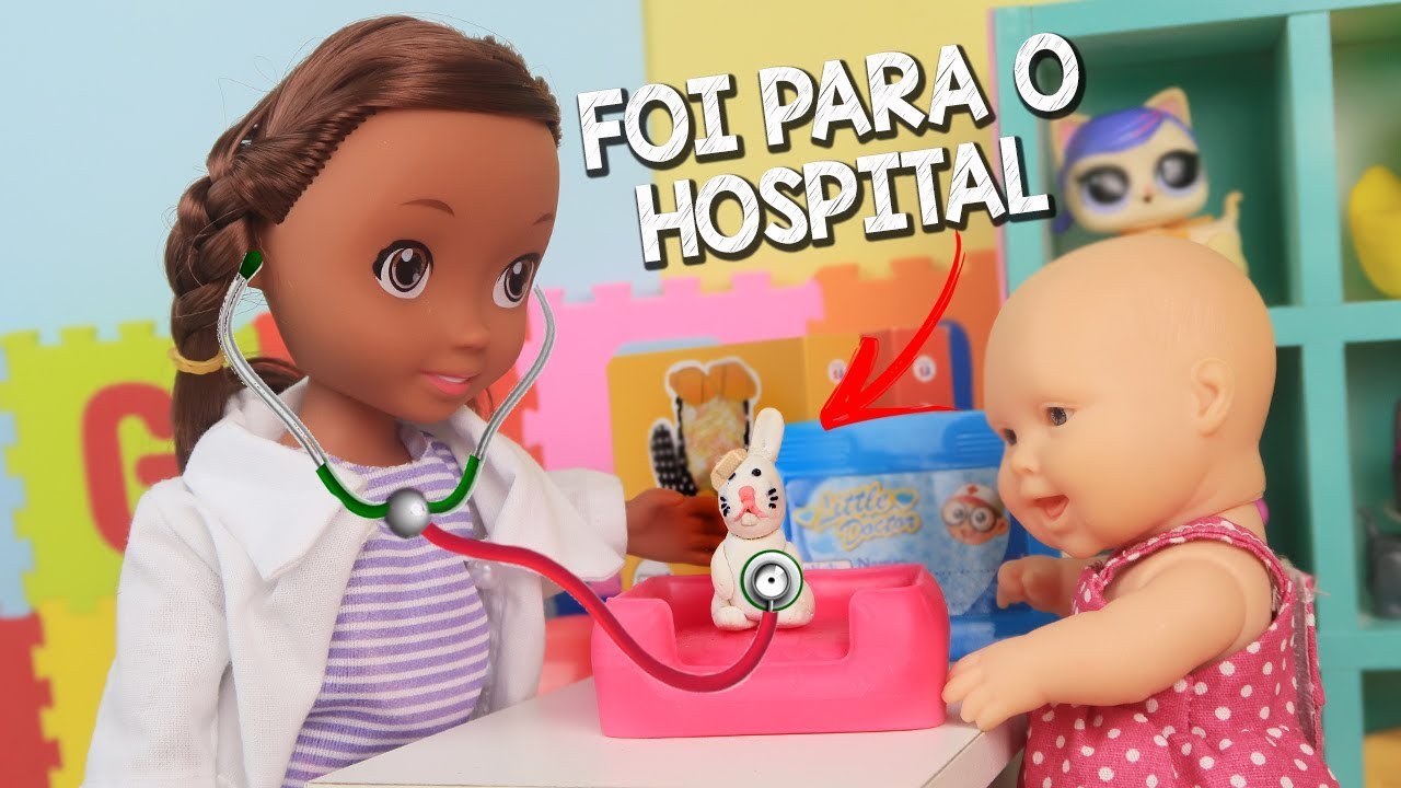 MIA LEVA O COELHINHO PARA O HOSPITAL - Lilly Doll