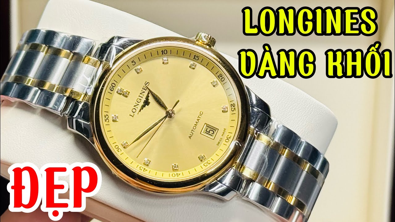 19/2|🔥Longines Master Demi Gold L2.628.5.37.7 – 1 Mẫu Dresswatch Đỉnh Cao Vàng 18K + Kim Cương