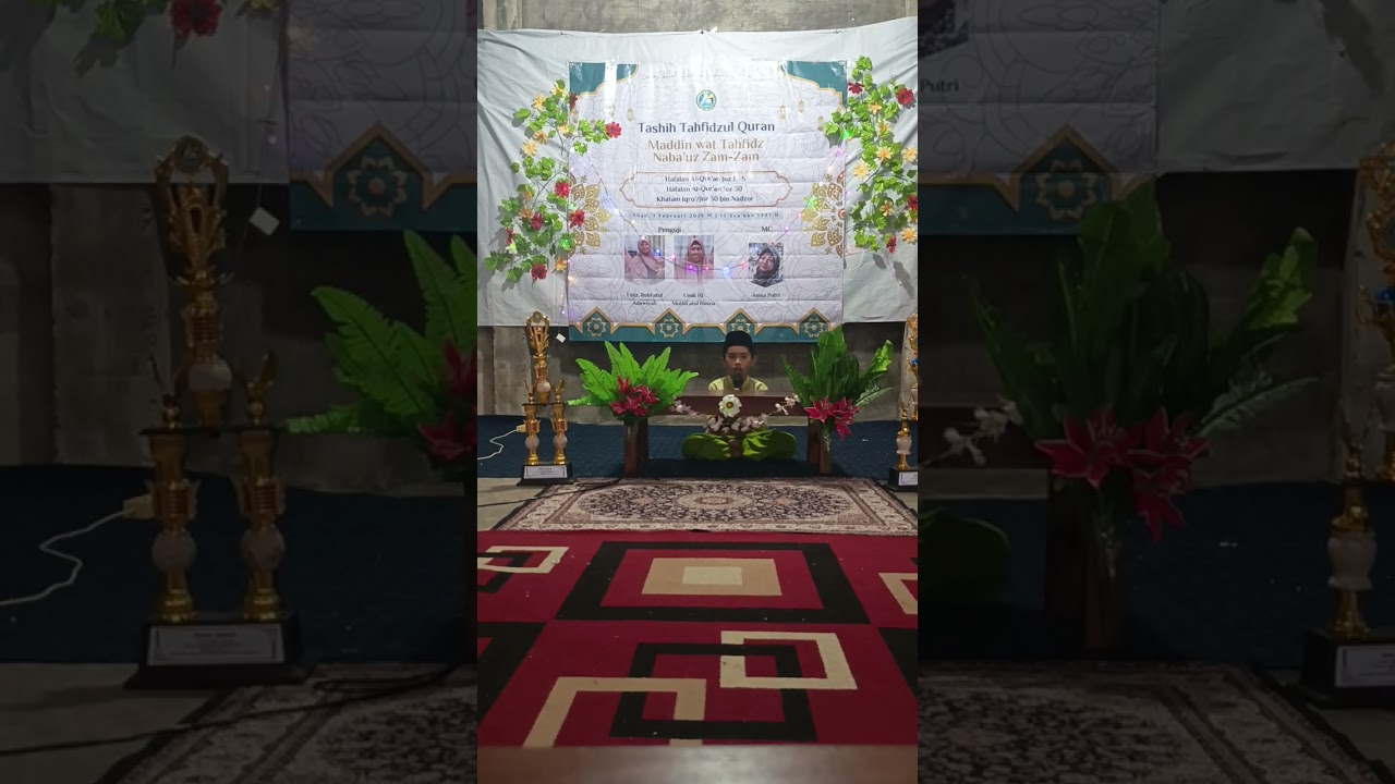 Rafi Tashih wisuda 5 juz bil hifdzi 
