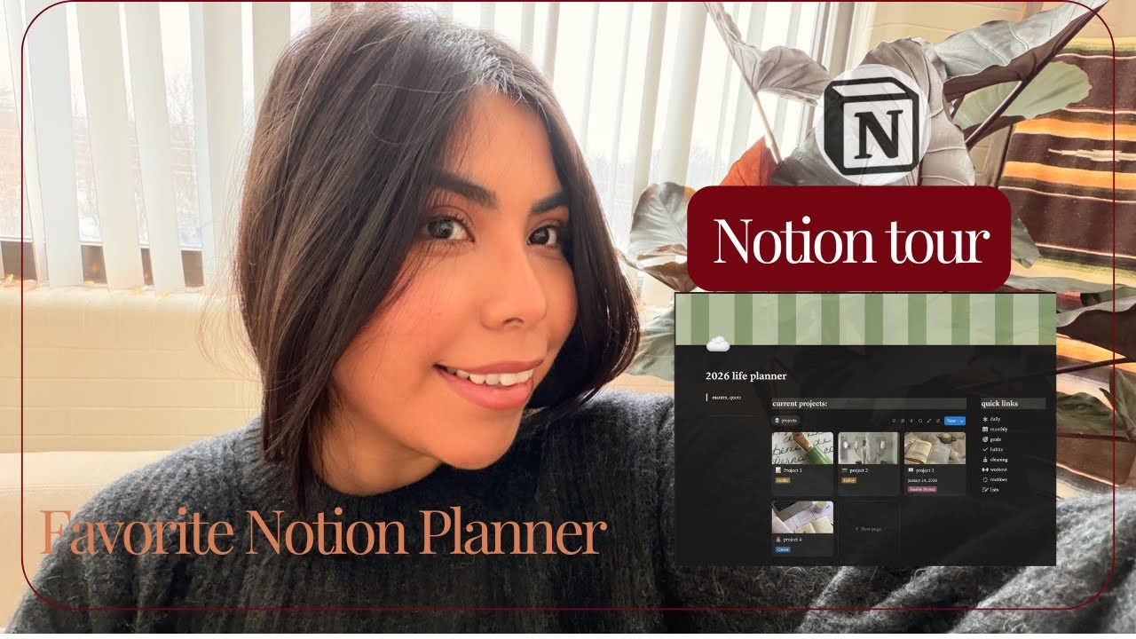 my favorite Notion planner (phone friendly & easy)