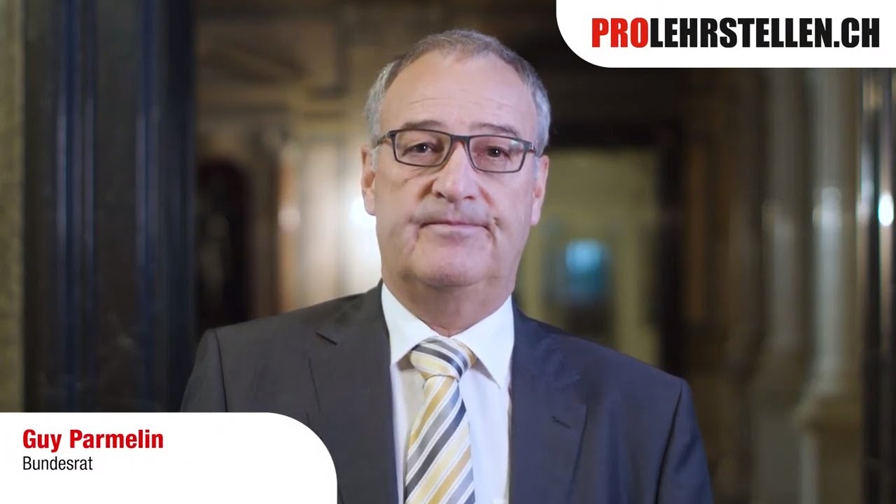 Bundesrat Guy Parmelin - #ProLehrstellen - Taskforce 2020