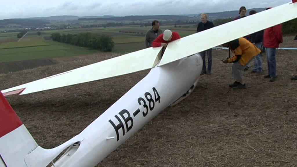 Gummiseilstart mit Oldtimer - Segelflugzeugen