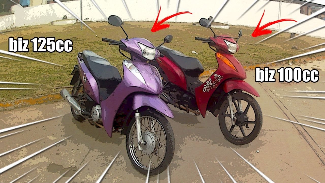 COMPARATIVO ENTRE BIZ 100cc  E BIZ 125cc