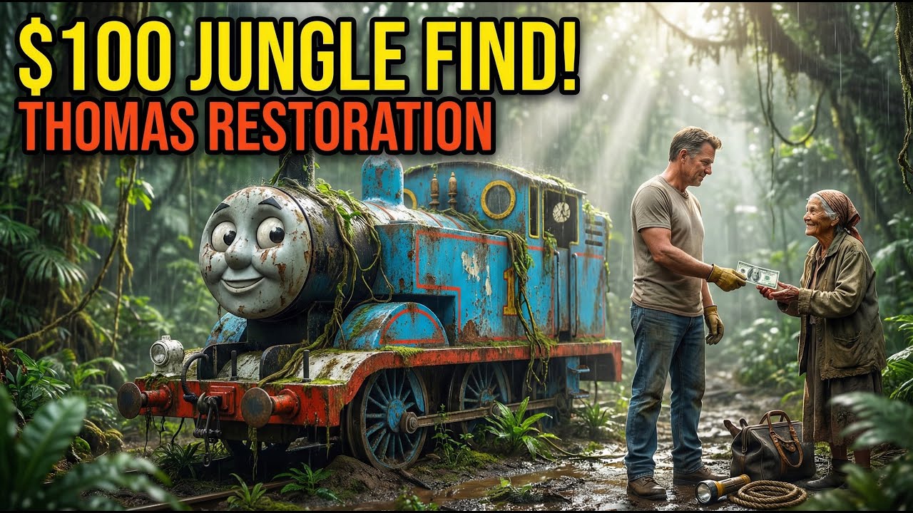 ASMR Car Restoration: $100 Jungle Find Thomas the Tank Engine – Full Restoration to Like-New