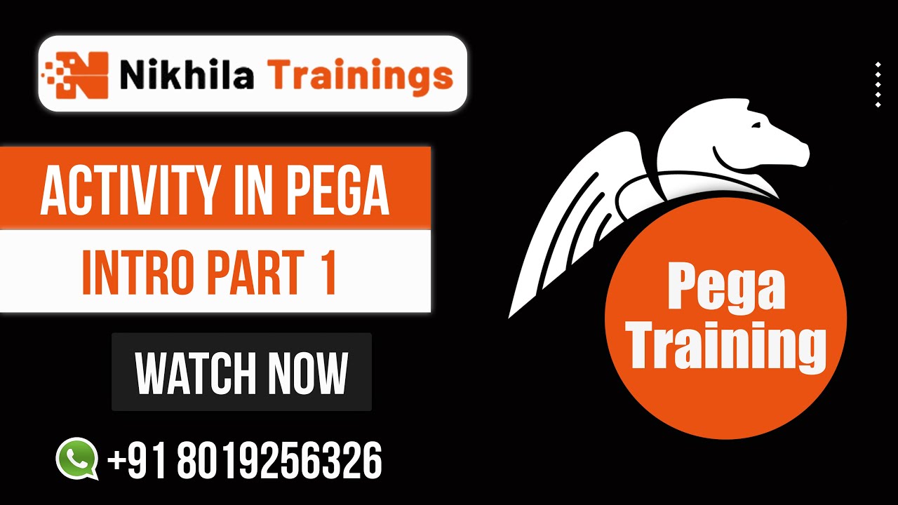 Activity in Pega Intro Part 1 | PEGA Online Training | Nikhila Trainings