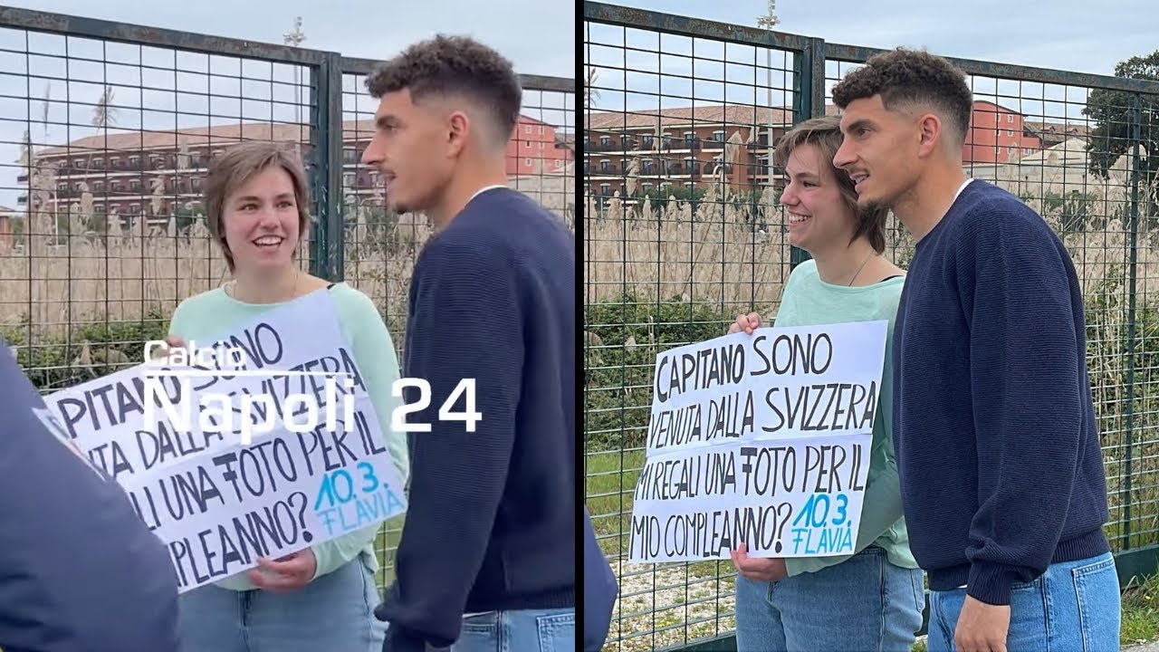 DI LORENZO da applausi 😍👏 Compleanno tifosa dalla Svizzera🇨🇭: guardate cosa fa il capitano!