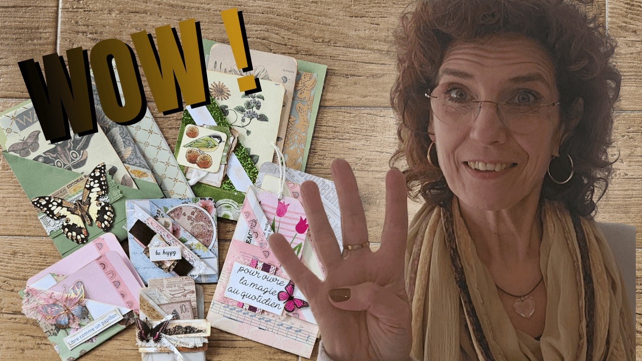 #3 - Comment créer 4 pochettes avec une feuille de papier ! DIY pour embellir vos carnets