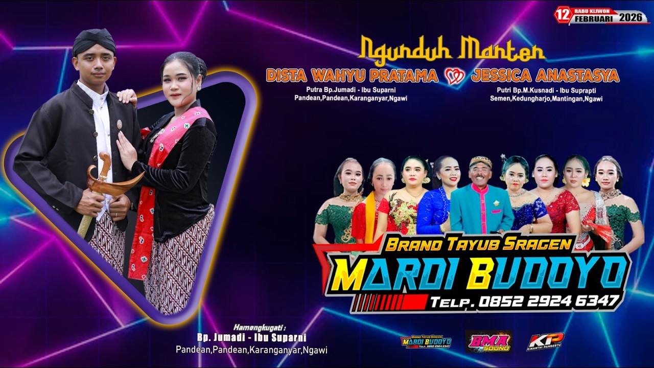 🔴Live Tayub MARDI BUDOYO || BMA AUDIO || KP Pro HD || Pandean,12 Februari 2026