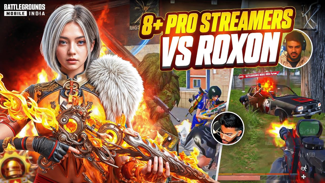 10 + Pro Streamer’s Vs Roxon😱 Pro Streamers Gone Crazy After Fights🤯Fastest Bgmi Player🔥 | BGMI 
