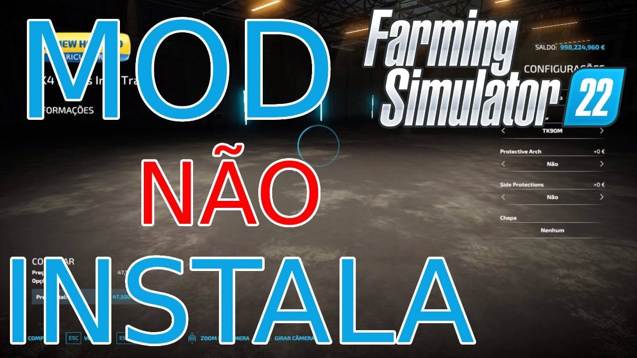 O que fazer? Mods não aparecem no Farming Simulator 22