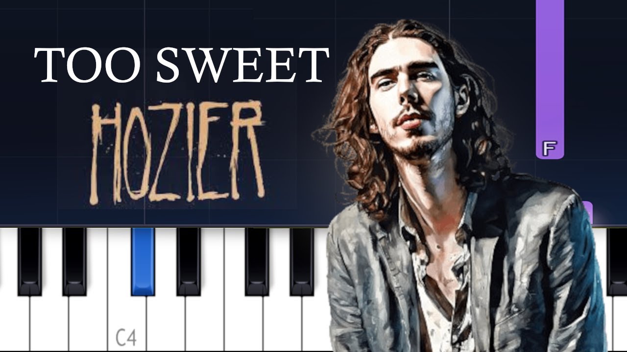 Hozier ~  Too Sweet (piano tutorial)