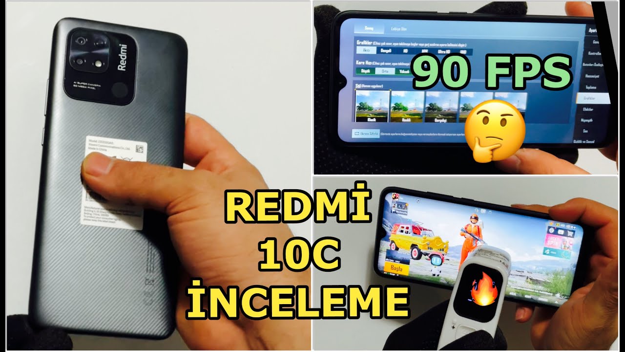 REDMİ 10C KAÇ FPS PUBG MOBİLE TEST - REDMİ 10C İNCELEME- REDMİ 10C - PUBG MOBİLE -TÜRKİYEDE İLK TEST
