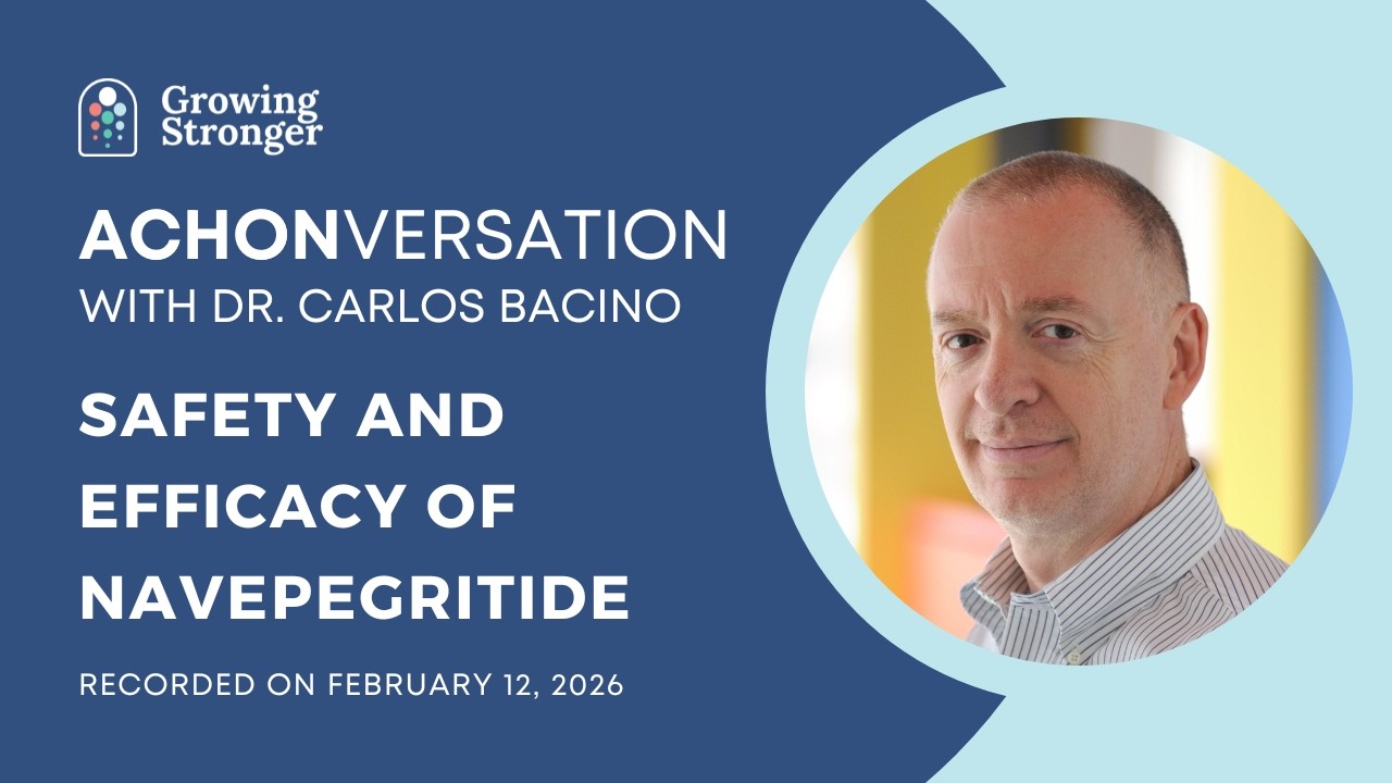 #ACHONVERSATION on Safety and Efficacy of #Navepegritide for #Achondroplasia with Dr. Carlos Bacino