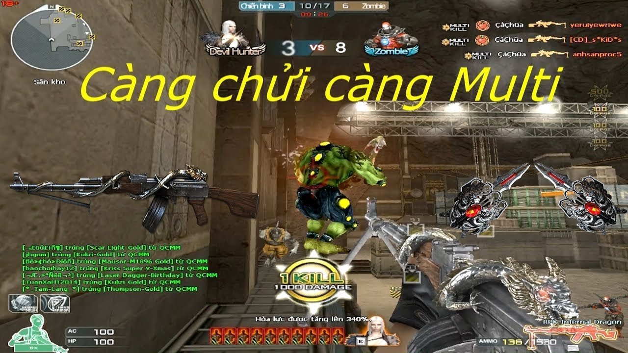 TXT - RPK VIP BẮN QUÁ ĐÃ -  Tiến Zombie V4