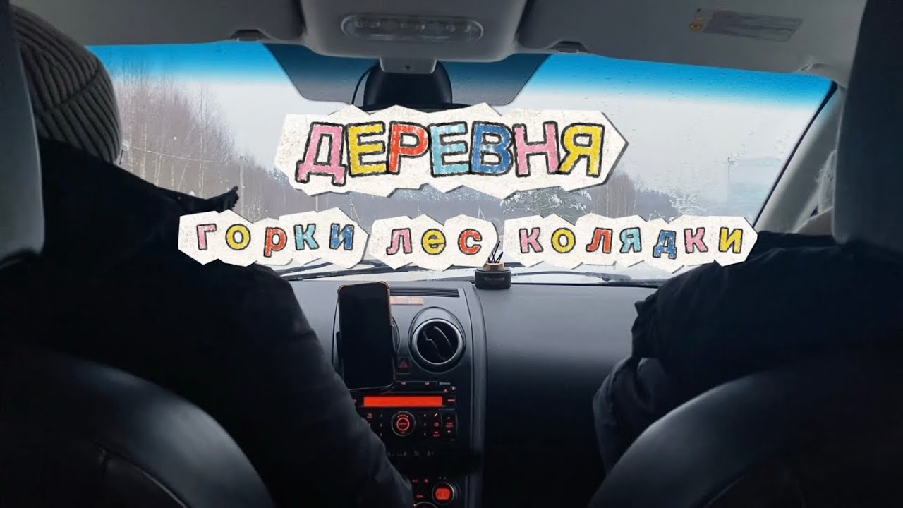 Тверская область. Деревня. Столипино. горки/лес/колядки