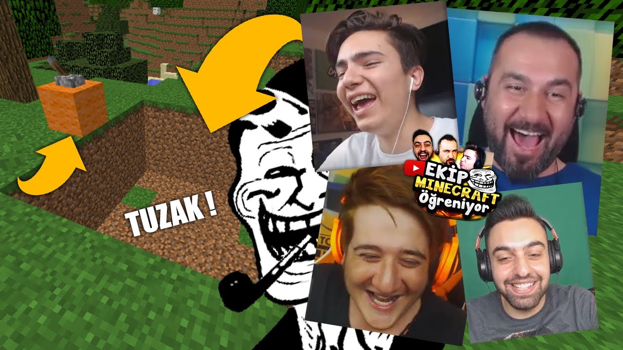 HASAN ABİDEN EFSANE TROLL ! - EKİP Minecraft Öğrendi !?