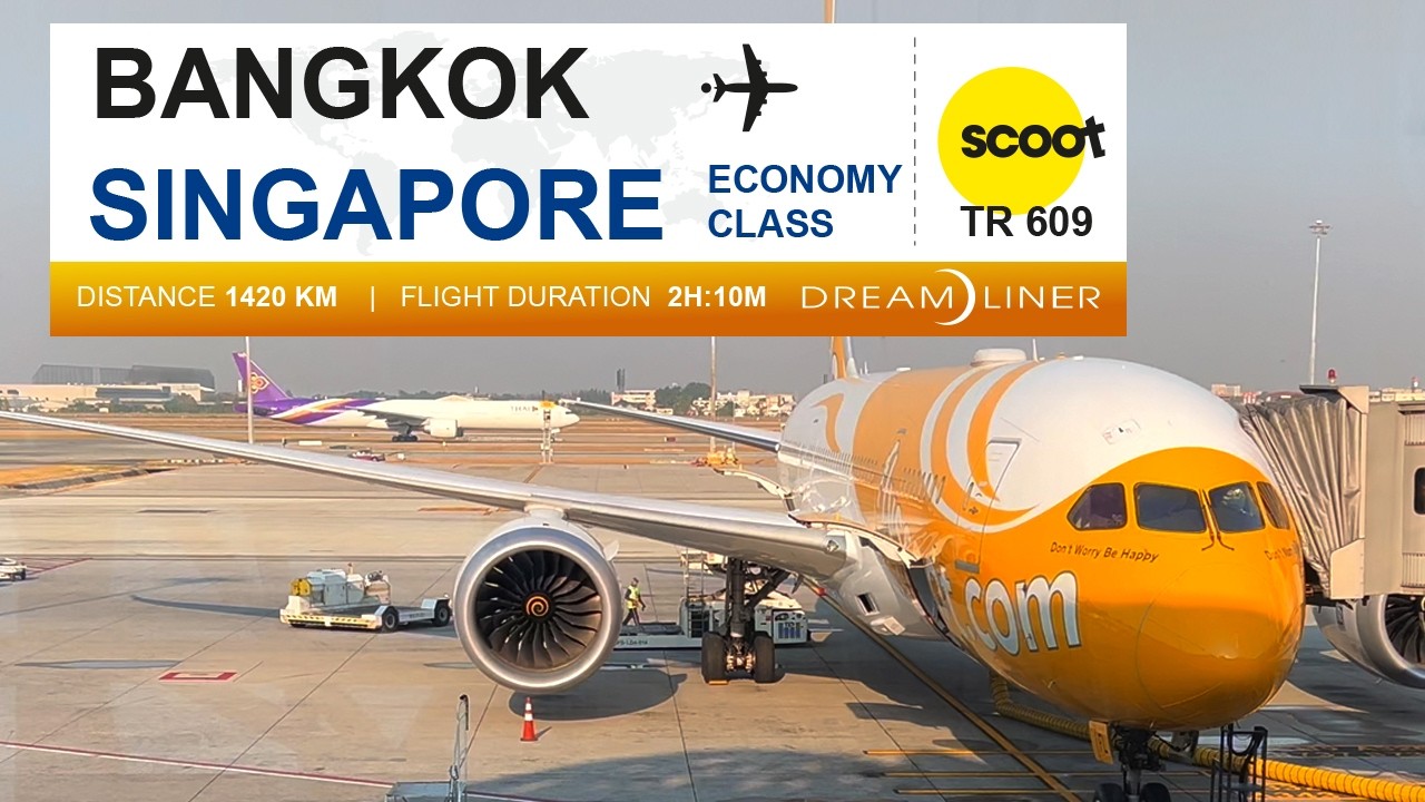 Bangkok to Singapore on Scoot Boeing 787-8 🇹🇭🇸🇬