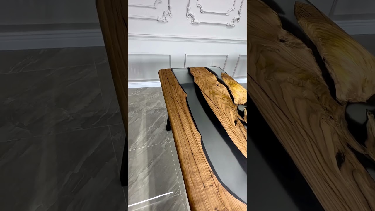 Super clear epoxy resin table top bar wood hot sell in Australia, UAE and Isral