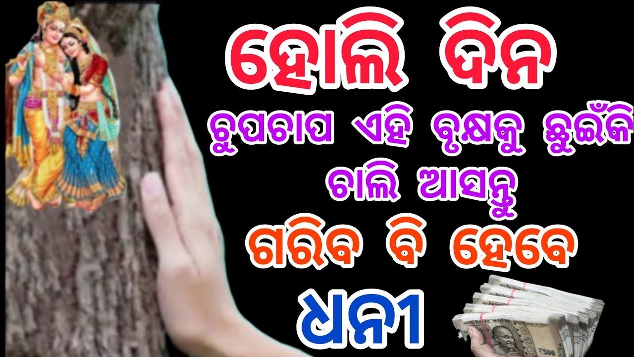 ହୋଲି ଦିନ ଚୁପଚାପ ଏହି ବୃକ୍ଷକୁ ଛୁଇଁକି ଚାଲି ଆସନ୍ତୁ,ଗରିବ ହେବେ ଧନୀ//#Holi 2026
