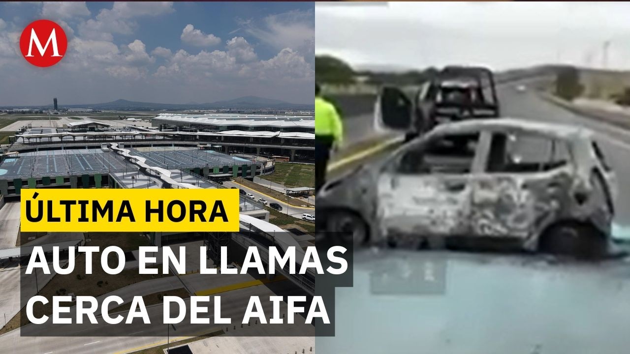 Queman vehículo en el Circuito Exterior Mexiquense