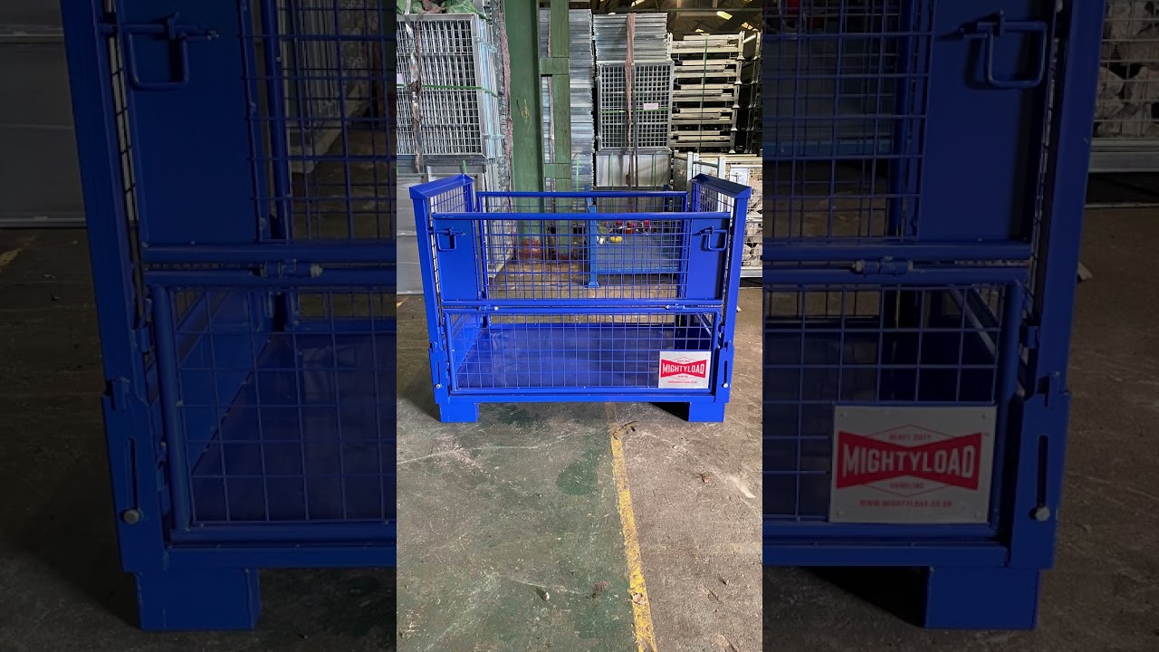 Assembly & Disassembly of MightyLoad Collapsible Pallet Cage Gitterbox