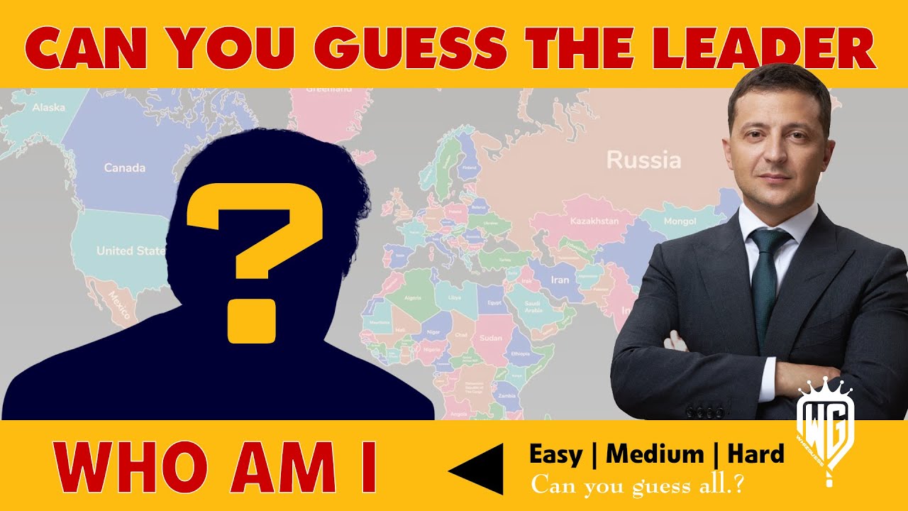 🌍 Can You Guess These World Leaders? | Ultimate Quiz 2025 (Easy to Hard) 🎯