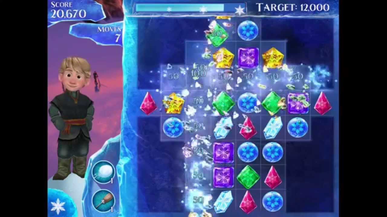 Frozen Free Fall for iOS Gameplay