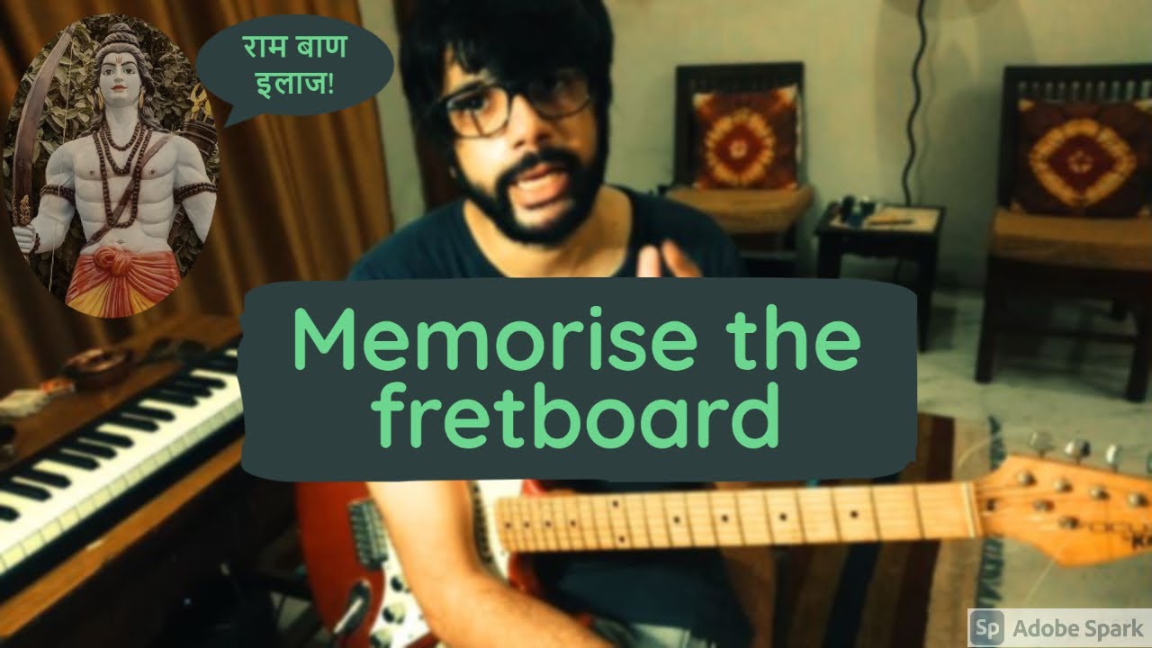 Memorise the Fretboard Easily | Find intervals on guitar | Guitar lesson in Hindi #musictheoryhindi
