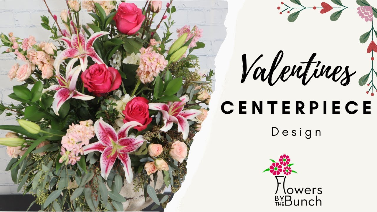 Valentine's Day Centerpiece - Fresh Floral Design