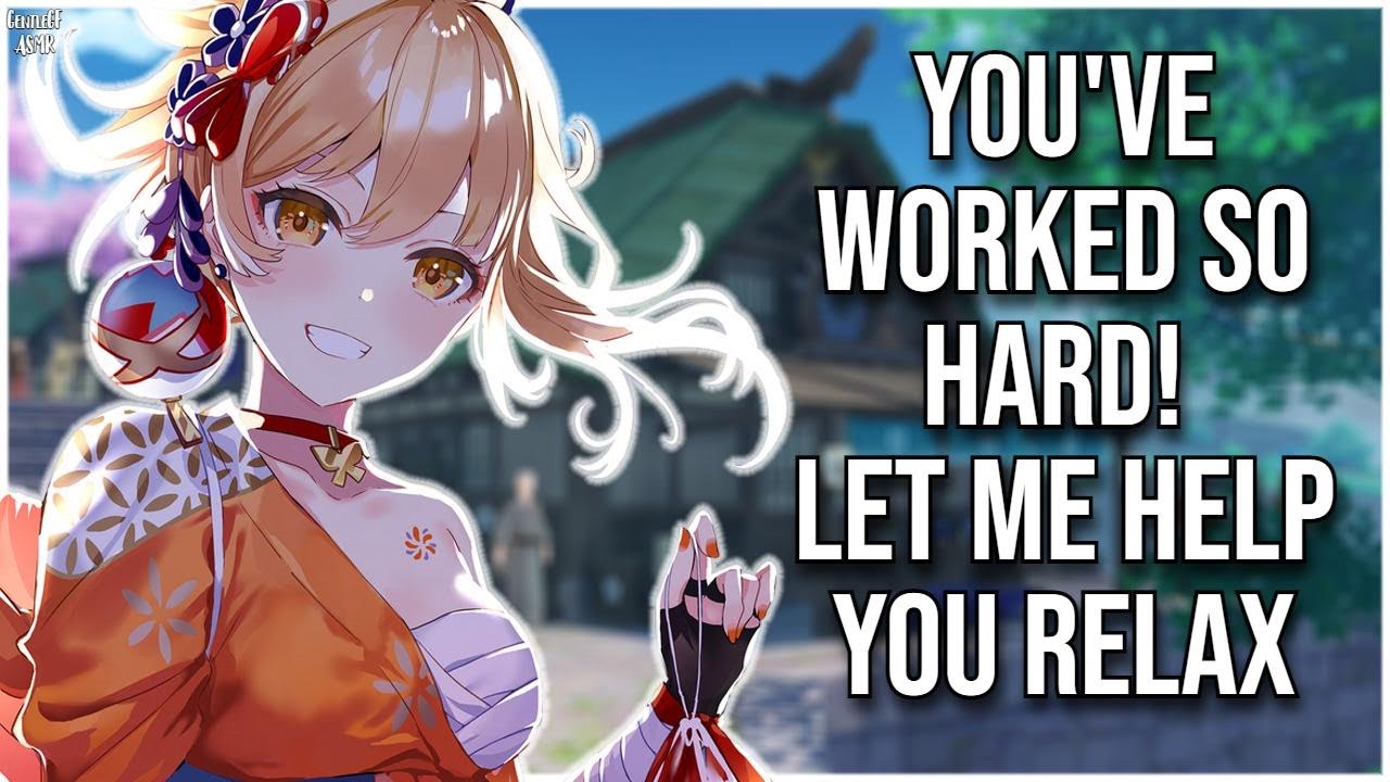 3DIO | Sporty Tomboy Yoimiya Helps you Relax | Genshin Impact ASMR RP | Ear Rubs & Ear Cupping