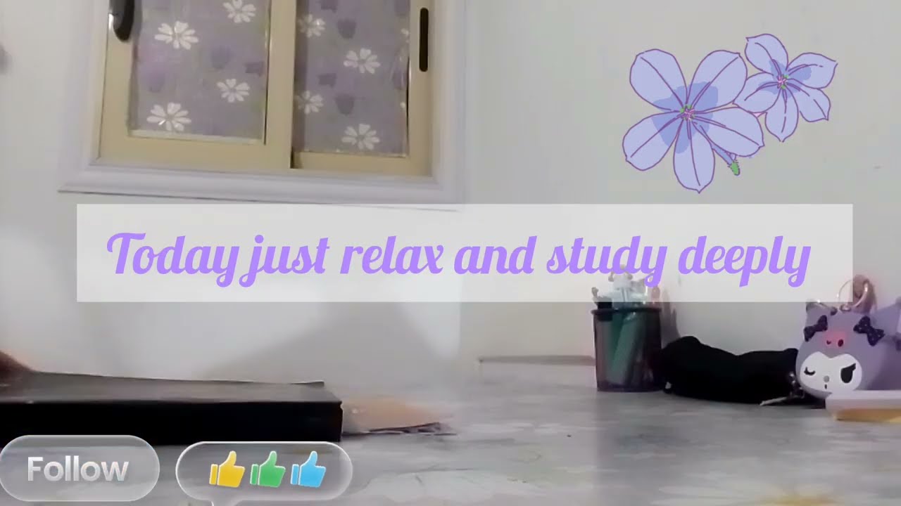 1- Hour study with me 📖 and fireplace sound
