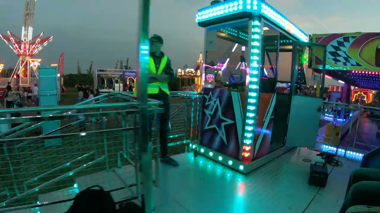 Lunapark Holý - karuzela Night Show ławka/lavice/miami ride on ride Luboń 2024