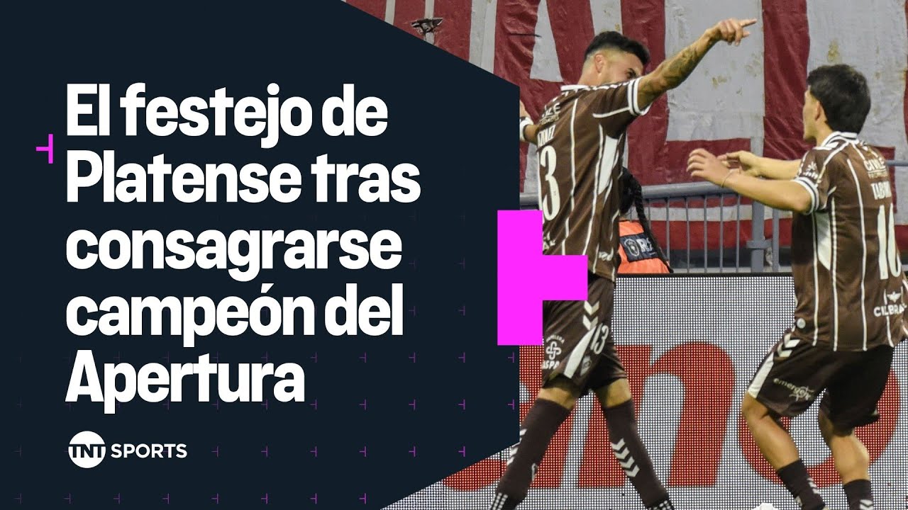 El FESTEJO de PLATENSE tras consagrarse CAMPEÓN del TORNEO APERTURA 2025
