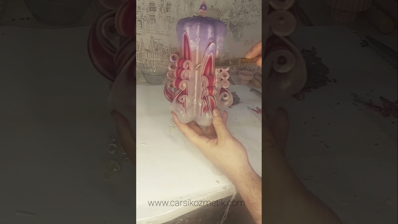 Oyma mum El sanatı