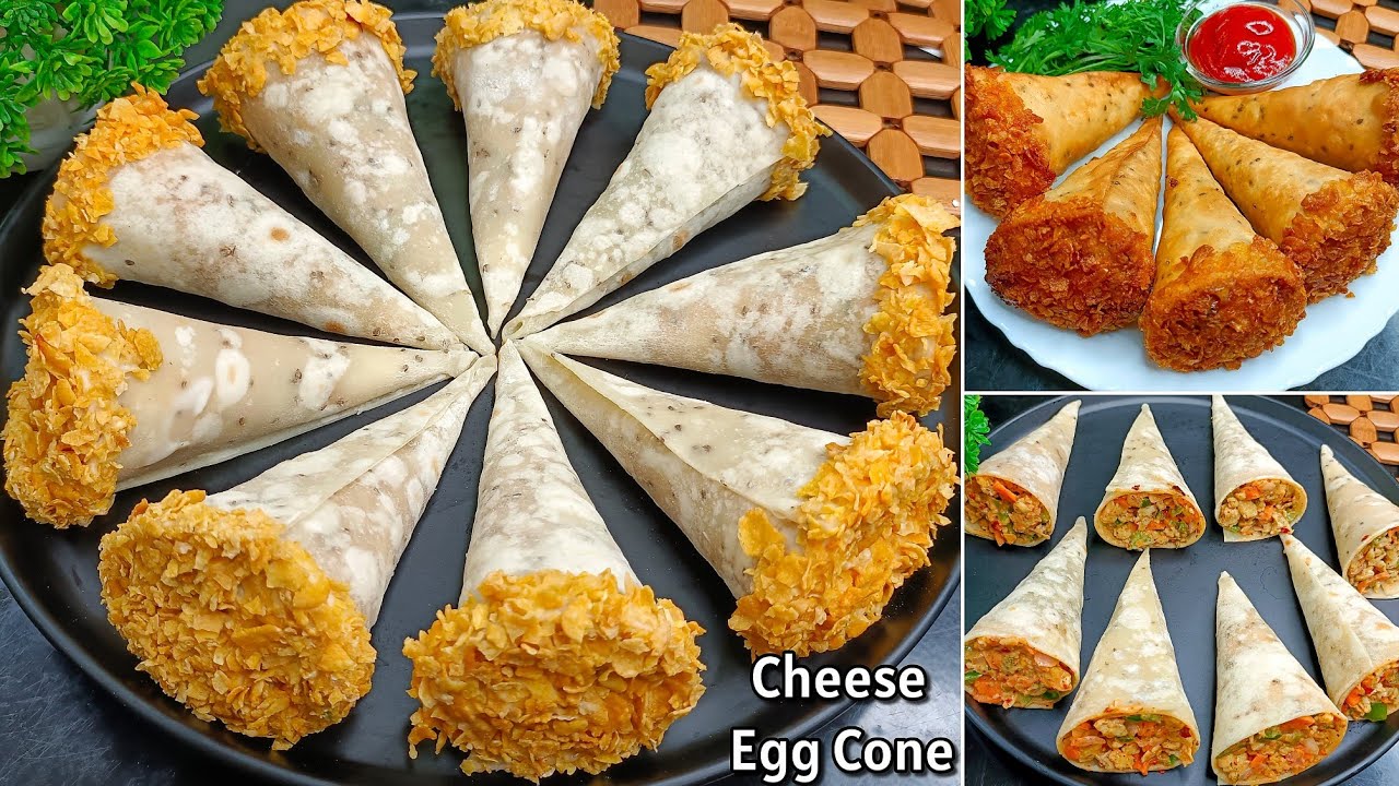 5 Minutes Cheese Egg Cone Recipe | Egg Cone Snacks | New Recipe | Cone Recipe | Evening Snacks | Egg
