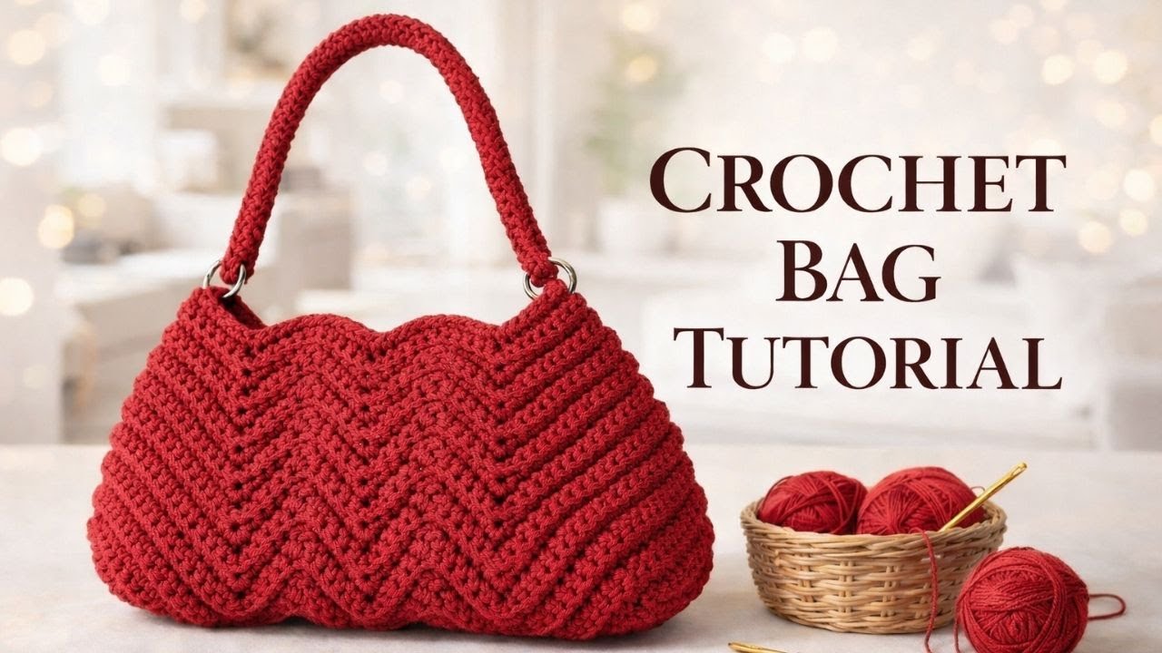 Урок по вязанию элегантной сумки крючком 🧶 | Простая и стильная сумка ручной работы шаг за шагом