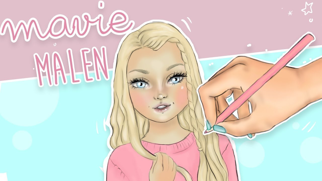 How to draw Mavie Noelle | TOPModel malen || Foxy Draws