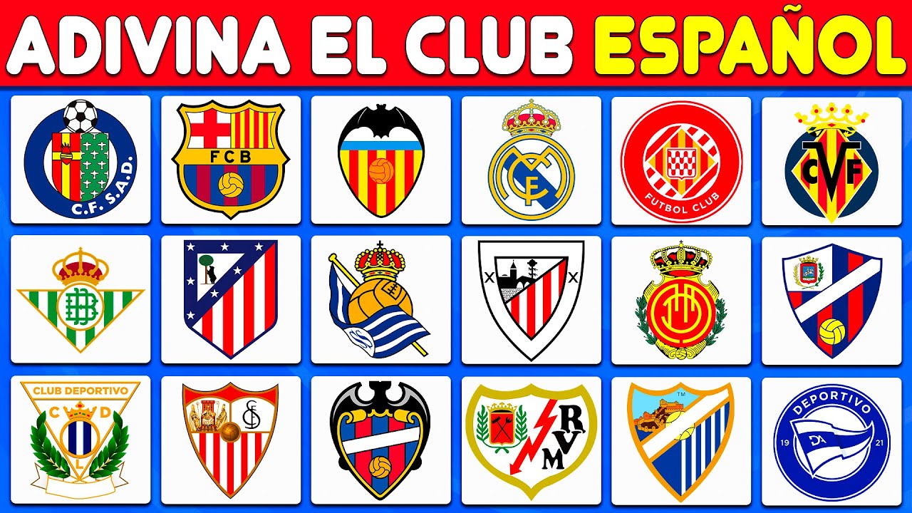 ADIVINA el EQUIPO ESPA&Ntilde;OL 🤩🏆⚽ ADIVINA el CLUB de la LIGA ESPA&Ntilde;OLA por su ESCUDO 🟡🔴 QUIZ de F&Uacute;TBOL