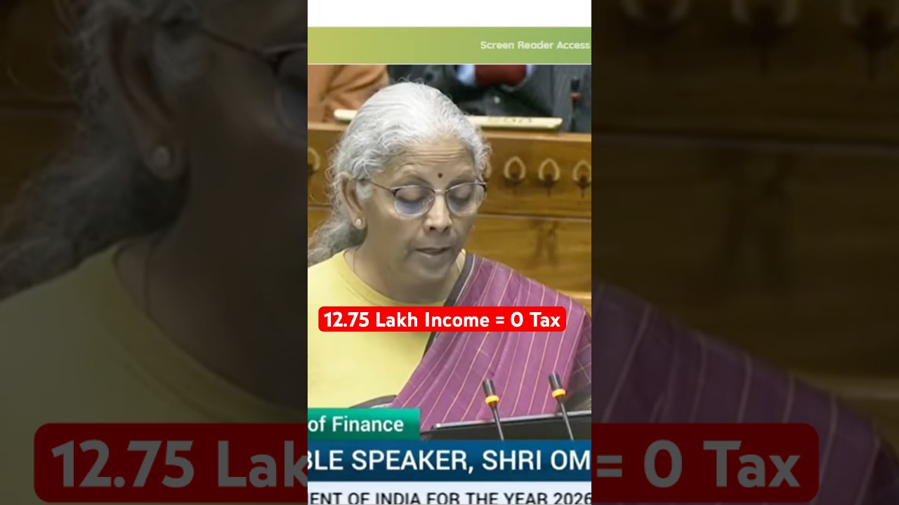 ₹12.75 Lakh Income = ZERO TAX! 🥳 Budget 2026 Big Update 