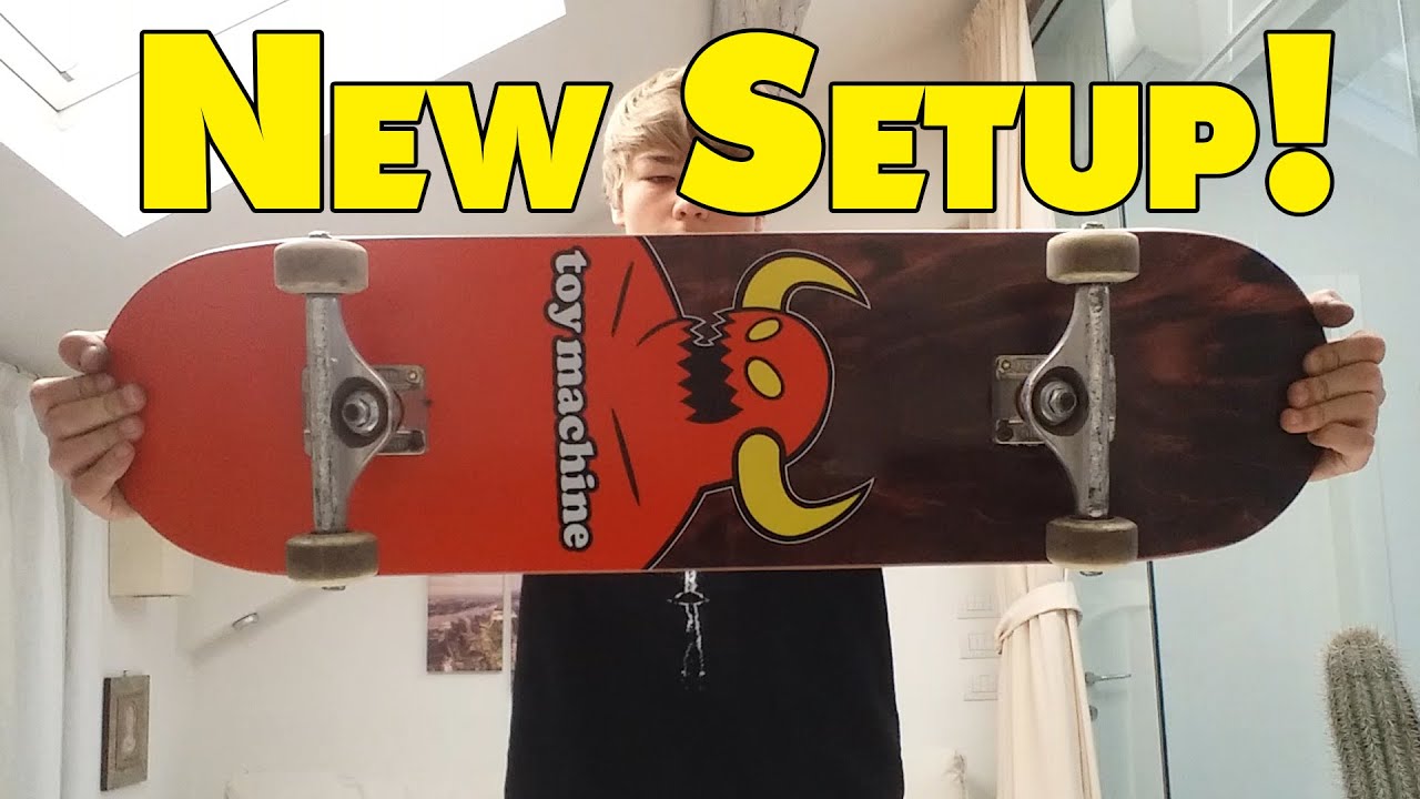 Toy Machine Skateboard Setup!