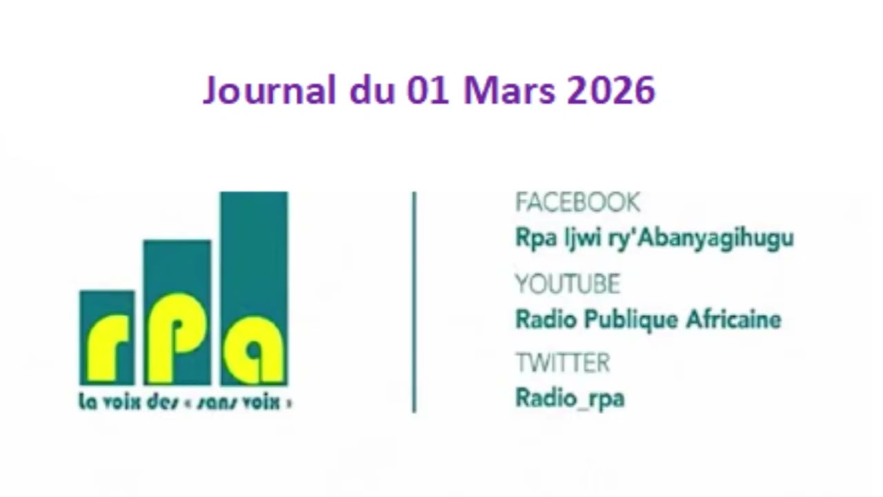 Journal du 01 Mars 2026