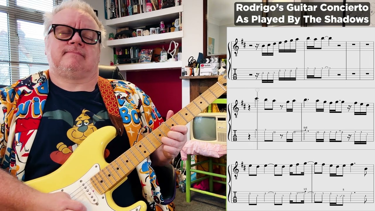 Rodrigo's Guitar Concierto As Played By The Shadows Notaion & Tab